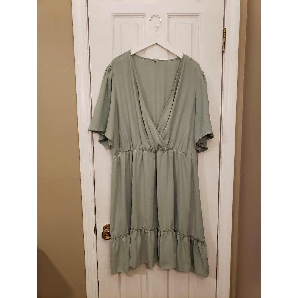Shein Seafoam Green A-Line Dress, size 3X